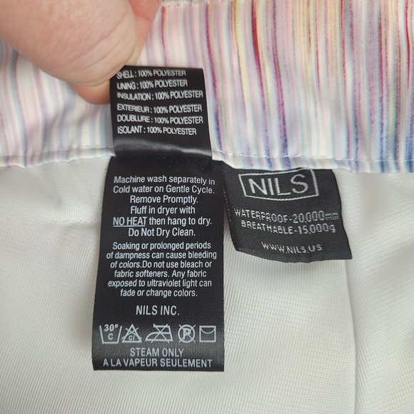 NILS Women's Ski Snowboard Pants Colorful Size 8 - Picture 16 of 16